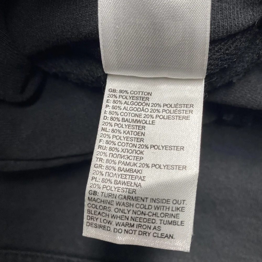 North Face Hoodie Mens Large Black Pullover Sweatshirt Logo Outdoors‎ Streetwear